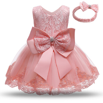 Βρεφικό φόρεμα Princess One Year Baby Dress Κορδέλα Tutu Φούστα μωρό 