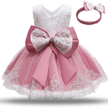 Βρεφικό φόρεμα Princess One Year Baby Dress Κορδέλα Tutu Φούστα μωρό 