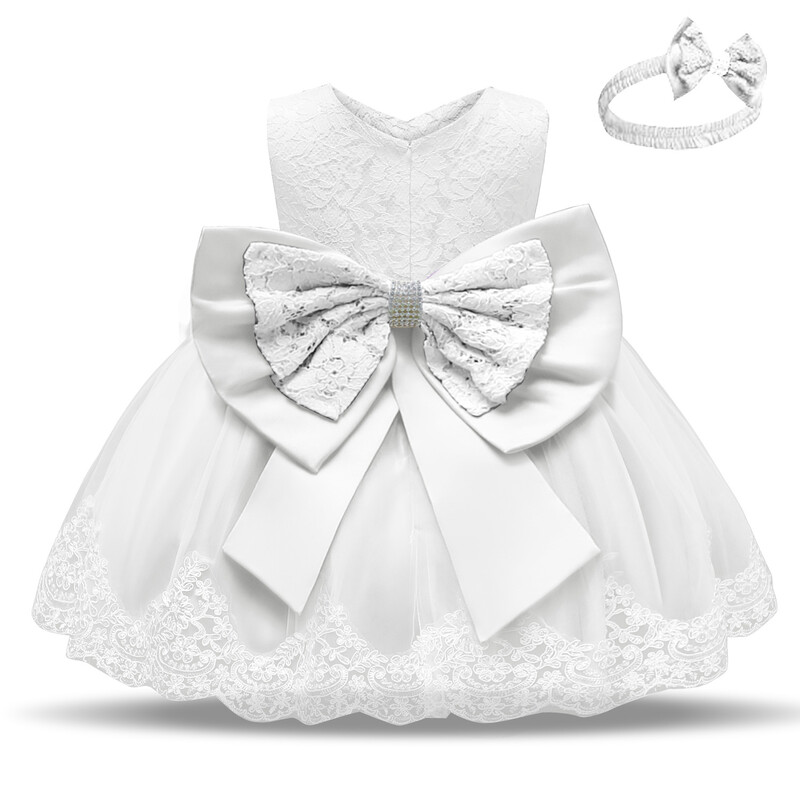 Βρεφικό φόρεμα Princess One Year Baby Dress Κορδέλα Tutu Φούστα μωρό 