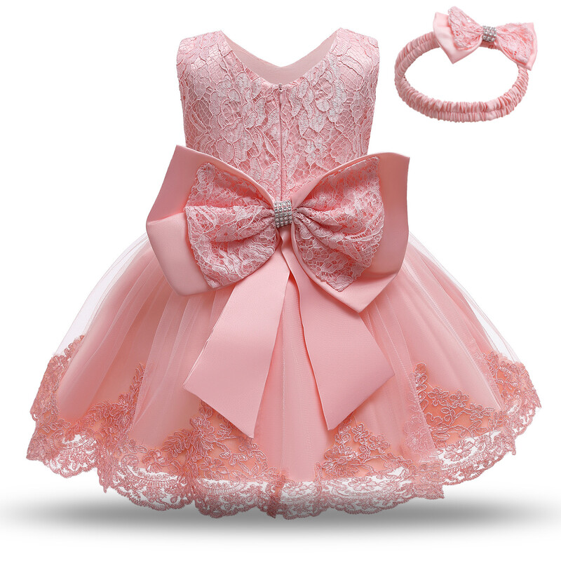 Βρεφικό φόρεμα Princess One Year Baby Dress Κορδέλα Tutu Φούστα μωρό 