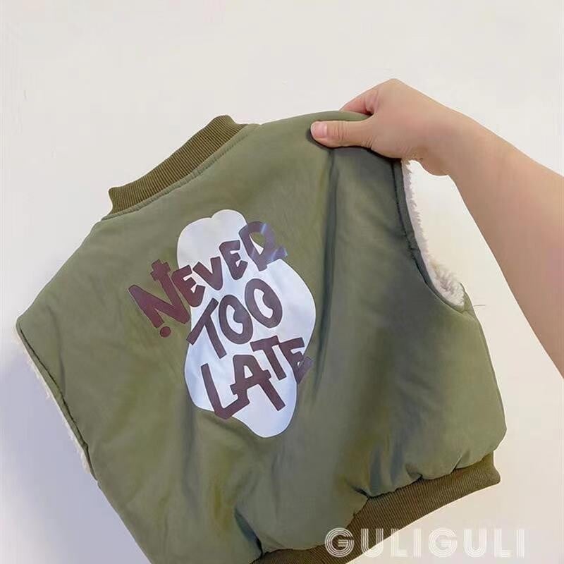 Vestă de baseball pentru băieți 2024, toamnă iarnă, menține căldură pentru copii, vestă de pluș, jachetă pentru fete, cadouri de aniversare, 2-9 ani, haine pentru copii