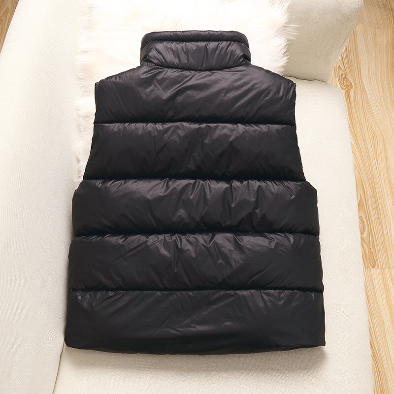 2024. aasta sügistalv, tüdrukud, 4–12-aastased poisid, vabaaja must paks soe vest, laste lahe vest