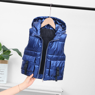 Školski dječji prsluk s kapuljačom Topli dječji prsluk Zimske jakne za djevojčice i dječake Bijela dječja odjeća od pačjeg paperja 3-11 godina