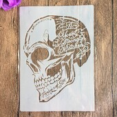 A4 29 *21cm lubanja DIY šablone Zidne slike Spomenar Bojanje Album za utiskivanje Ukrasni papirni predložak kartice, zid