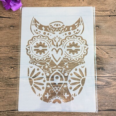 A4 29 *21cm lubanja DIY šablone Zidne slike Spomenar Bojanje Album za utiskivanje Ukrasni papirni predložak kartice, zid