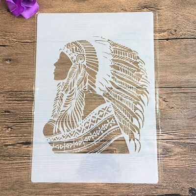 A4 29 *21cm lubanja DIY šablone Zidne slike Spomenar Bojanje Album za utiskivanje Ukrasni papirni predložak kartice, zid