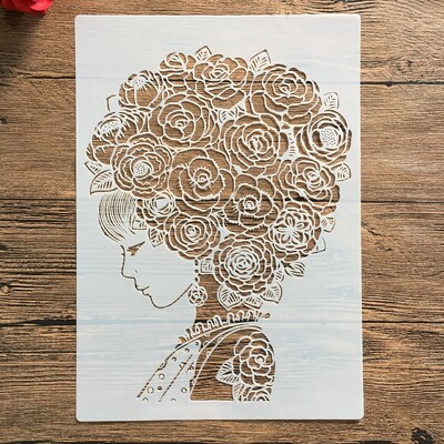 A4 29 *21cm lubanja DIY šablone Zidne slike Spomenar Bojanje Album za utiskivanje Ukrasni papirni predložak kartice, zid