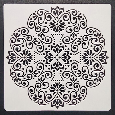1tk 20*20Cm Mandala šabloon mööblile Seintele Maalimine Dekoratsioon Kihistamine Plastik DIY Värvimine Reljeef Väljalõigete albumi šabloonid