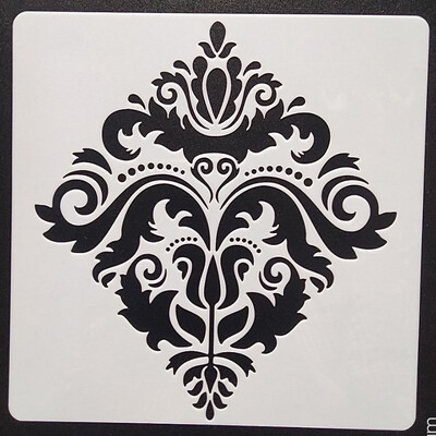 1tk 20*20Cm Mandala šabloon mööblile Seintele Maalimine Dekoratsioon Kihistamine Plastik DIY Värvimine Reljeef Väljalõigete albumi šabloonid