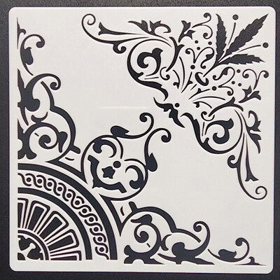 1tk 20*20Cm Mandala šabloon mööblile Seintele Maalimine Dekoratsioon Kihistamine Plastik DIY Värvimine Reljeef Väljalõigete albumi šabloonid