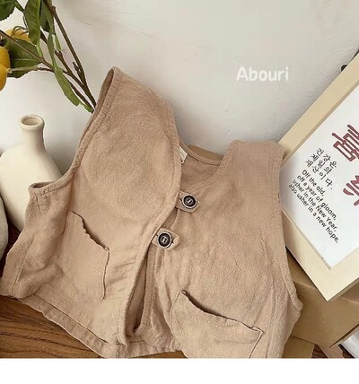 Prsluk za bebe, djevojčice i dječake, dječja jakna bez rukava, gornja odjeća s kapuljačom za malu djecu od 1 do 6 godina, jednobojna dječja odjeća