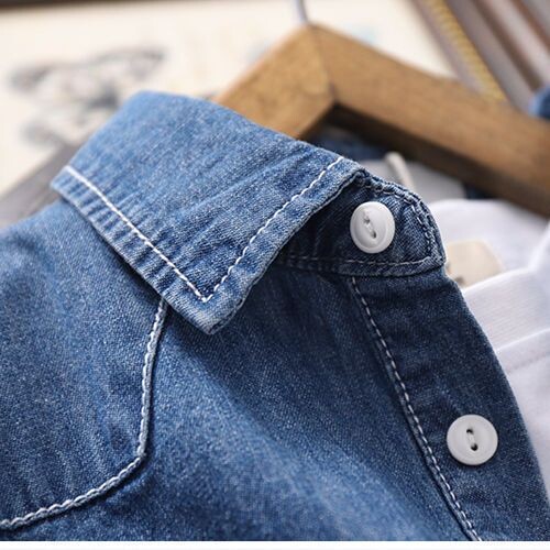 2022. Proljeće Jesen Dječje košulje Traperice Košulje za dječake Pamuk Ležerna dječja odjeća Dječje tinejdžerske sportske školske uniforme Košulje