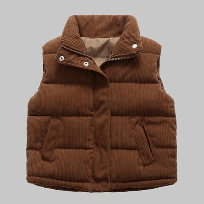 Băieți Fete Vestă din velur Copii Toamnă Iarnă Vestă Mantoane Copii Jachete de culoare solidă Moda pentru sugari Îmbrăcăminte caldă ocazională