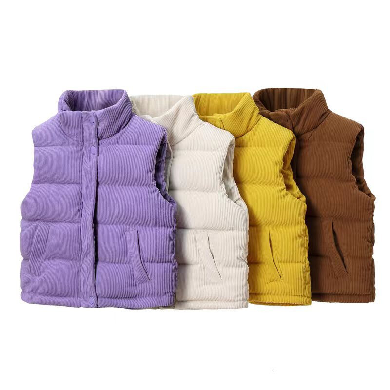 Băieți Fete Vestă din velur Copii Toamnă Iarnă Vestă Mantoane Copii Jachete de culoare solidă Moda pentru sugari Îmbrăcăminte caldă ocazională
