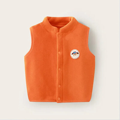 Dvoslojni plišani podebljani dječji prsluk Jesen Zima Novi dječji kardigan prsluci Slatki crtići Dječaci Djevojčice Dječji kaputi Prsluci