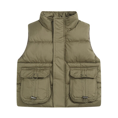 Zimski plišani topli prsluk, podebljani kaput, 2-10 godina, dječak, djevojčica, slobodno vrijeme, svestrana punja jakna bez rukava, modna nova dječja odjeća