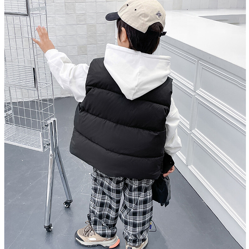 Zimski plišani topli prsluk, podebljani kaput, 2-10 godina, dječak, djevojčica, slobodno vrijeme, svestrana punja jakna bez rukava, modna nova dječja odjeća