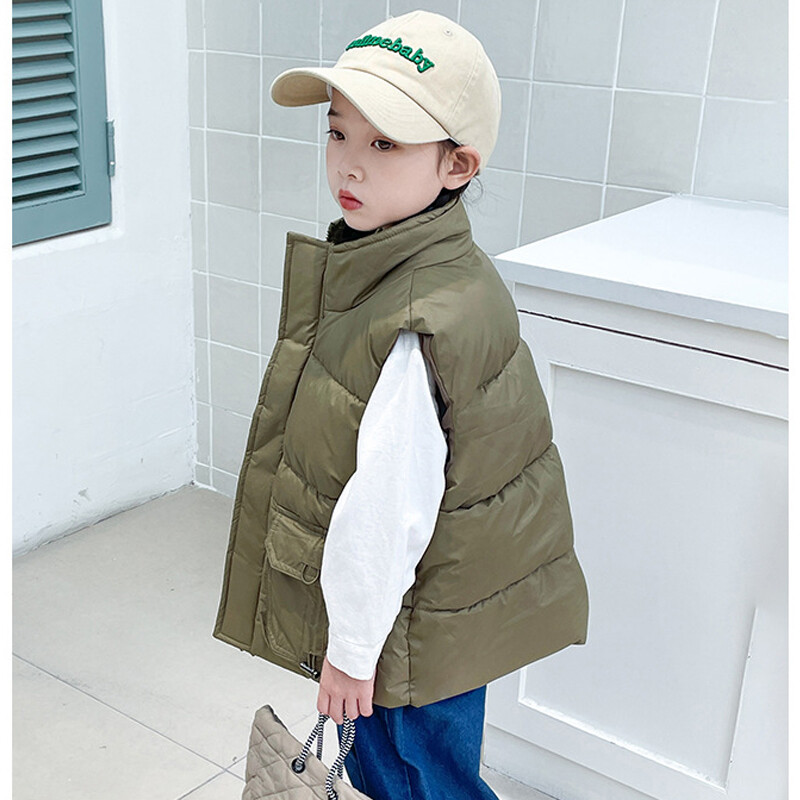 Zimski plišani topli prsluk, podebljani kaput, 2-10 godina, dječak, djevojčica, slobodno vrijeme, svestrana punja jakna bez rukava, modna nova dječja odjeća