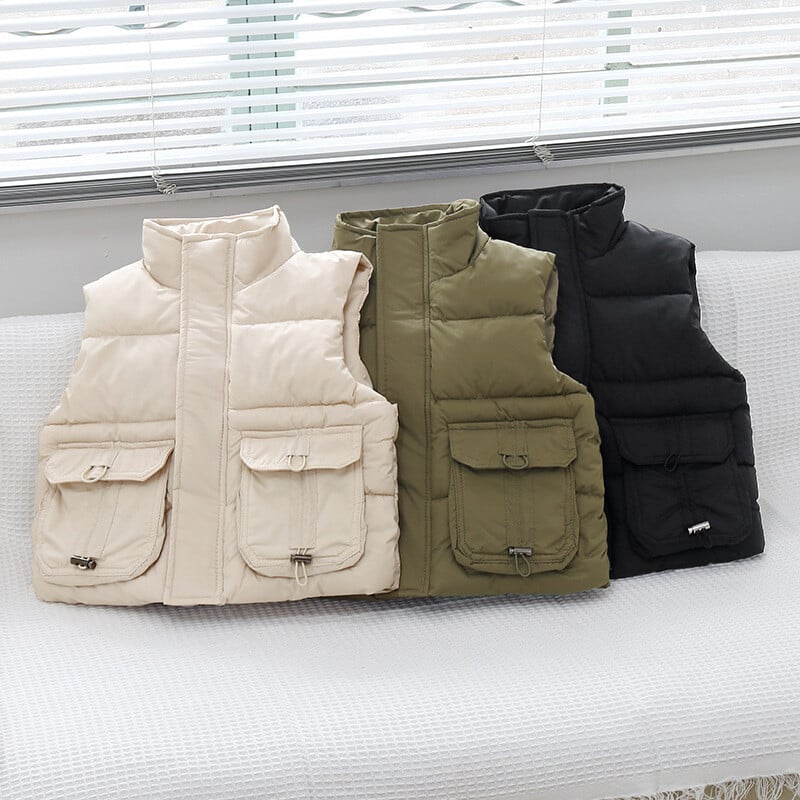 Zimski plišani topli prsluk, podebljani kaput, 2-10 godina, dječak, djevojčica, slobodno vrijeme, svestrana punja jakna bez rukava, modna nova dječja odjeća