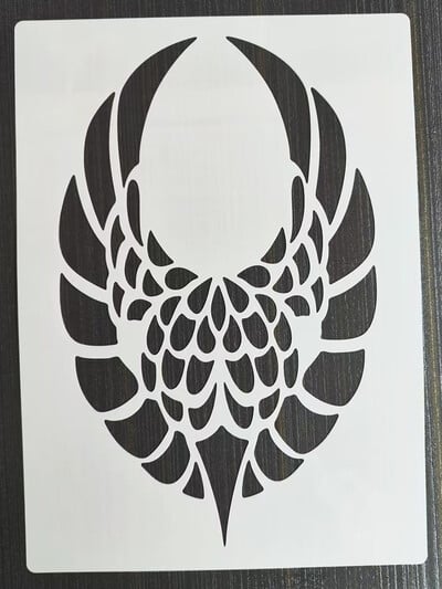 1PCS 21*29Cm Stone Statu Template Направи си сам шаблони за наслояване Стенни картини Скрапбук оцветяване Релефен албум Шаблон за декоративна картичка