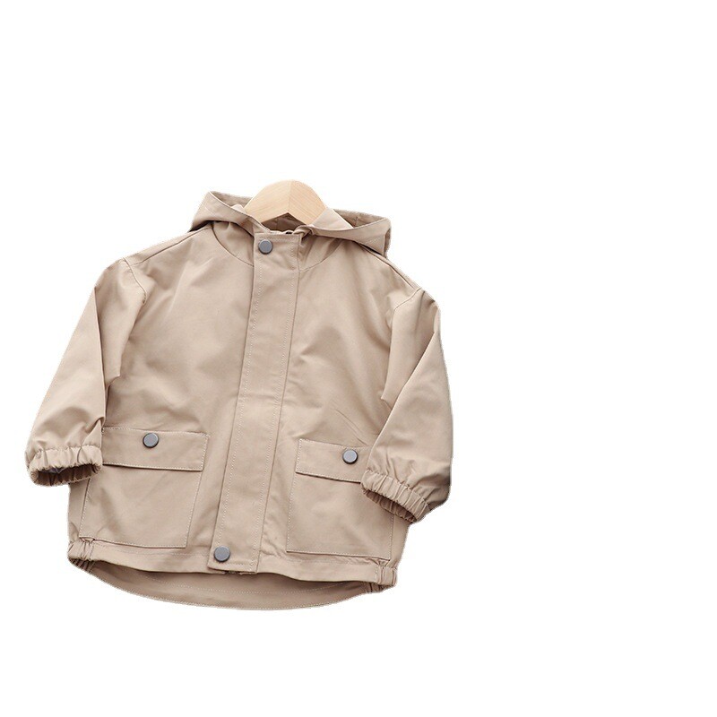Proljeće Jesen Dječje jakne za dječake Jednobojne jakne s patentnim zatvaračem dugih rukava Zaštita od vjetra za djecu za dječake Ležerne vanjske kapute za dječake