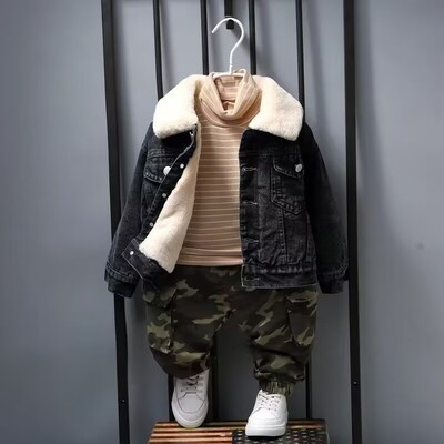 Jachetă de iarnă pentru copii Copii Bebeluși Băieți Fete Jachetă Haine Îmbrăcăminte Sugar Băiat Fată Copii Topuri Jachete din lână Palton de blugi