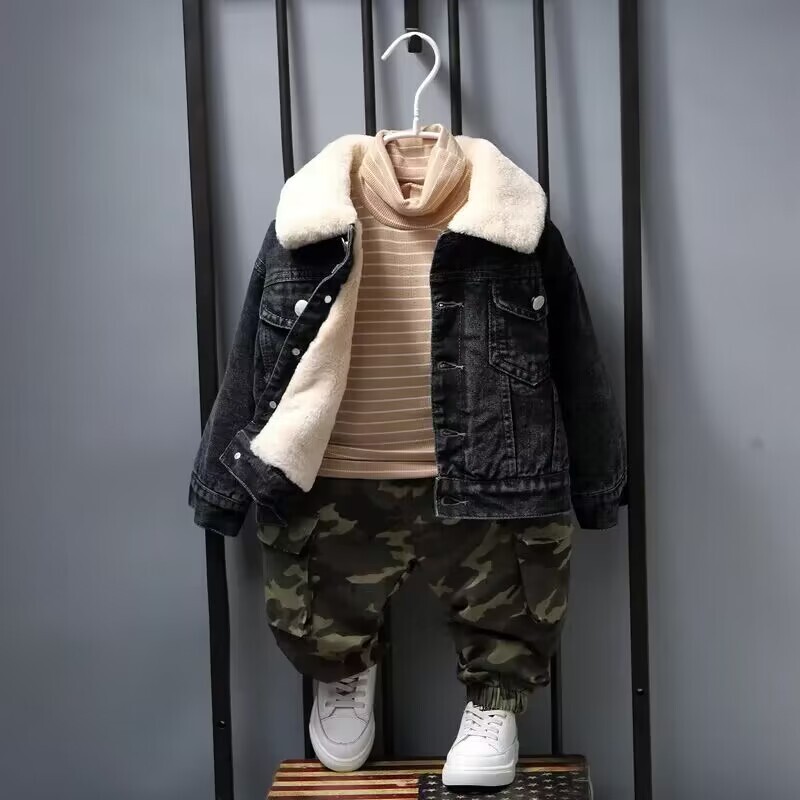 Jachetă de iarnă pentru copii Copii Bebeluși Băieți Fete Jachetă Haine Îmbrăcăminte Sugar Băiat Fată Copii Topuri Jachete din lână Palton de blugi