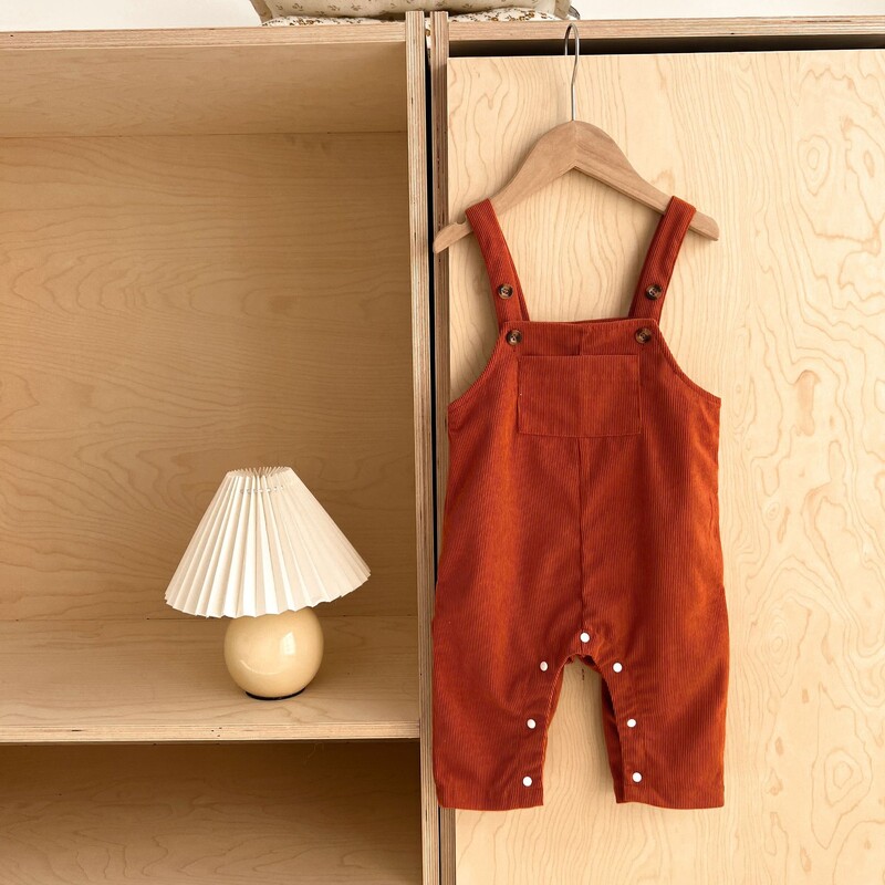2024. Korejske jesenske hlače za dojenčad, dječake, pamučne vintage hlače s džepovima za malu djecu, odvojive široke kombinezone za dječake