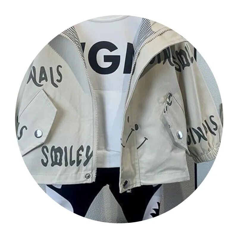 Детско пролетно палто 2023 Нова мода за момчета и бебета Корейско яке с качулка Палто Детско ежедневно палто с цип 2-9 г