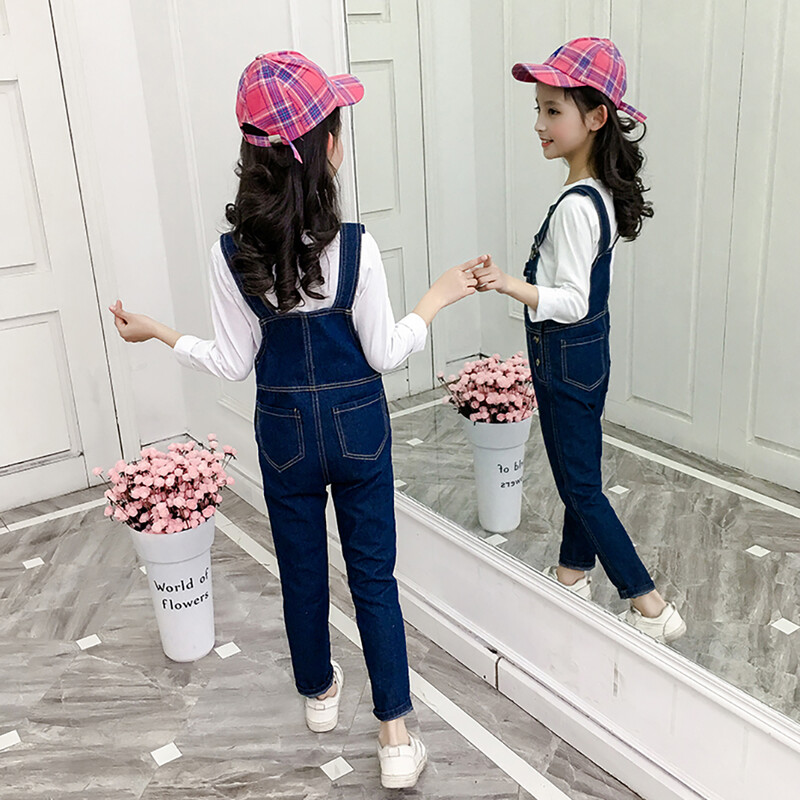 Fete Băiat Denim Salopete Copii Cowboy Pantaloni Suspenders Copii Salopetă Fată Blugi Pantaloni 6 8 10 12 14