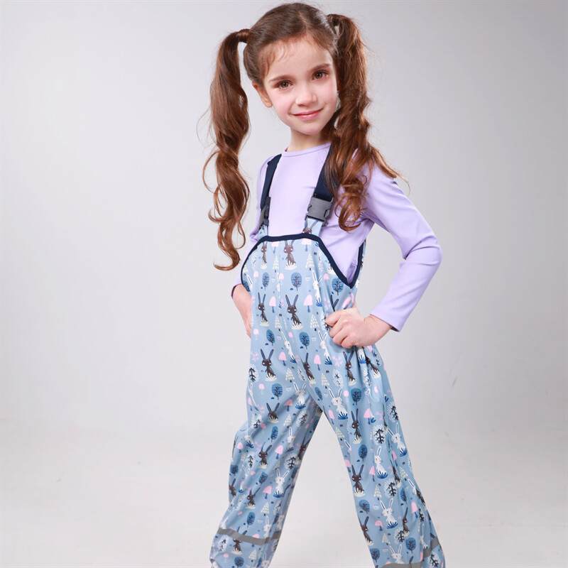 HONEYKING Dječji kombinezon za dječake Vanjska odjeća za malu djecu Vodootporne PU kišne hlače Kombinezoni za djevojčice za djecu