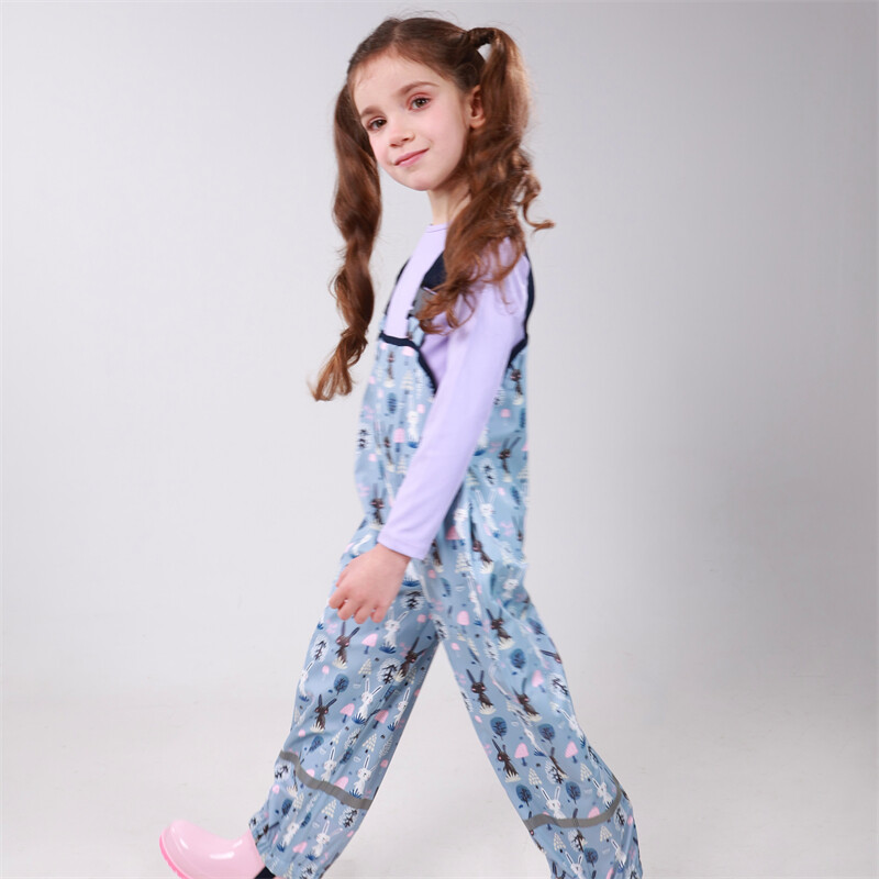 HONEYKING Dječji kombinezon za dječake Vanjska odjeća za malu djecu Vodootporne PU kišne hlače Kombinezoni za djevojčice za djecu