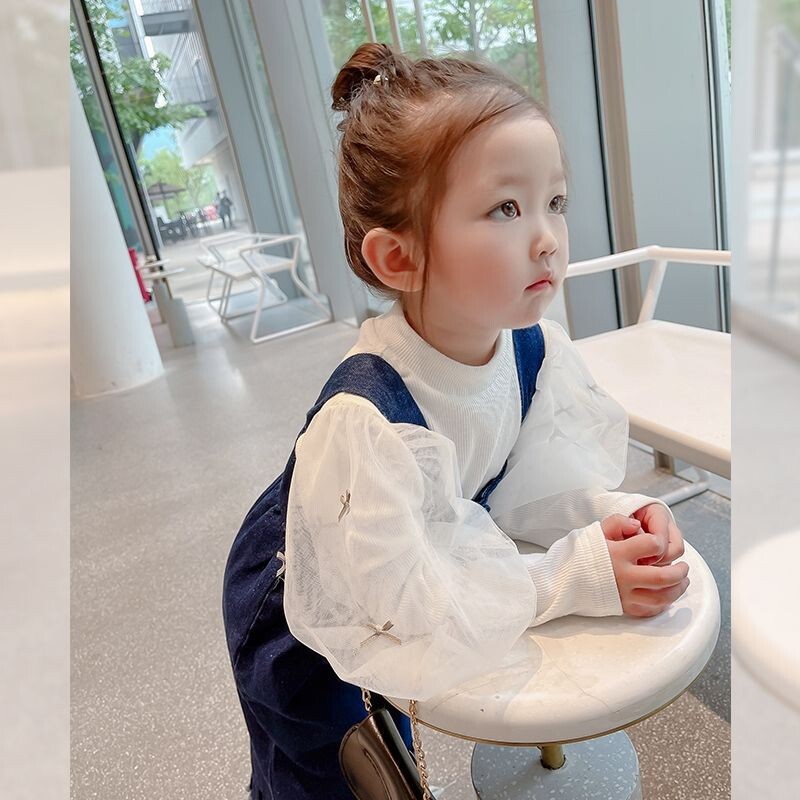 2024 Tüdrukute teksariided Sügisriided Uued püksid Tüdrukute Mood Lapsed Riietus Tüdrukutele Beebi Kevadriided Laiad püksid