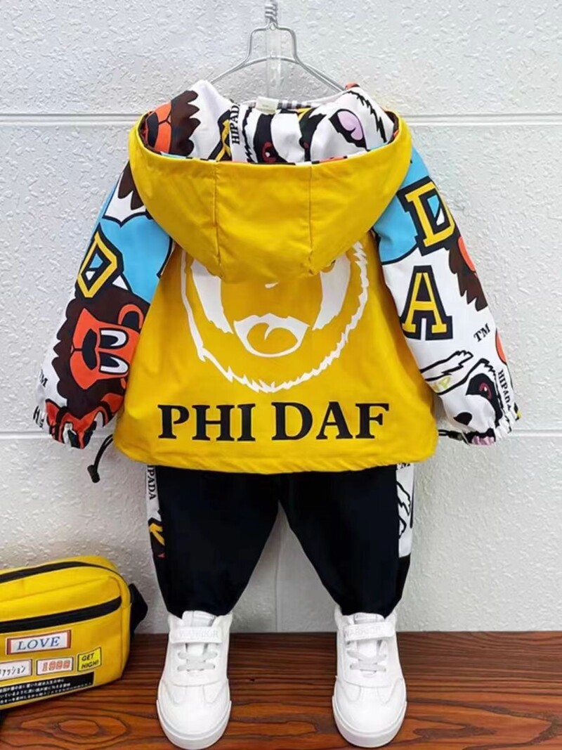 Jachetă pentru băieți, primăvară și toamnă, jachetă nouă pentru copii, roșu frumos, de dimensiuni mici și mijlocii, pentru copii, jachetă pentru băieți.