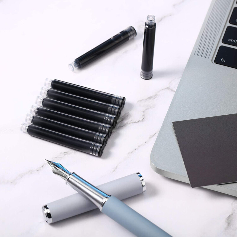 2,6 ja 3,4 mm täitesulepea tindikassetid, must sinine punane värv, 50 täitetindikassetti ava läbimõõt kõrge kvaliteediga