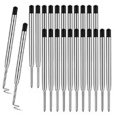 10/20 bucăți 9,9 cm rezerve de pix cu bilă din metal Tije de cerneală albastră și neagră 1,0 mm reîncărcare pixuri cu bile cu vârf mediu