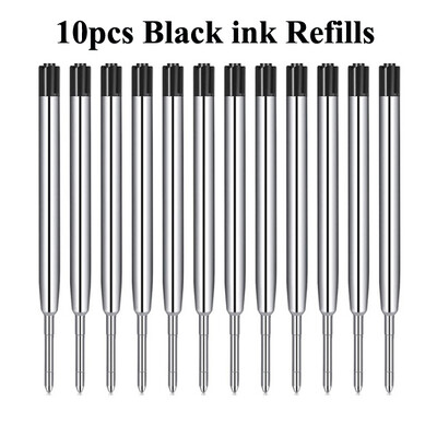 10/20 bucăți 9,9 cm rezerve de pix cu bilă din metal Tije de cerneală albastră și neagră 1,0 mm reîncărcare pixuri cu bile cu vârf mediu