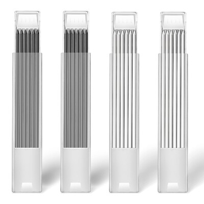 24 tükki 2,8 mm läbimõõduga tahke puusepa pliiatsikomplekt, täidised puusepa jaoks Puusepa marker Puidutöötlemise mehaaniline pliiats