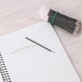 100 komada kemijske olovke od 0,7 mm, srednji vrh za uvlačne olovke, plava/crvena/crna tinta, 107 mm duljine za školski ured