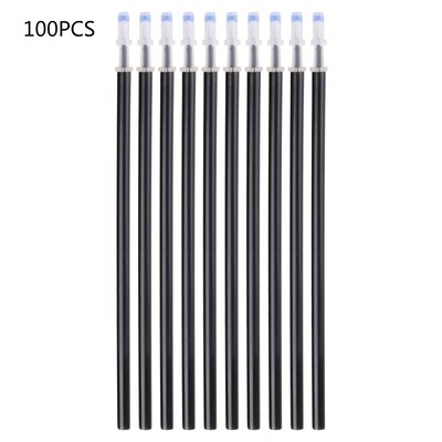 100 komada kemijske olovke od 0,7 mm, srednji vrh za uvlačne olovke, plava/crvena/crna tinta, 107 mm duljine za školski ured