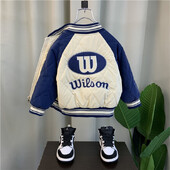 Poiste jope 2023 uus beebi sügis- ja talveriided, paksendatud laste sügisene keskmine ja suurte laste poiste jope