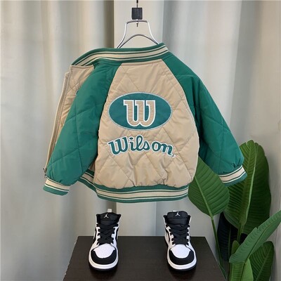 Poiste jope 2023 uus beebi sügis- ja talveriided, paksendatud laste sügisene keskmine ja suurte laste poiste jope