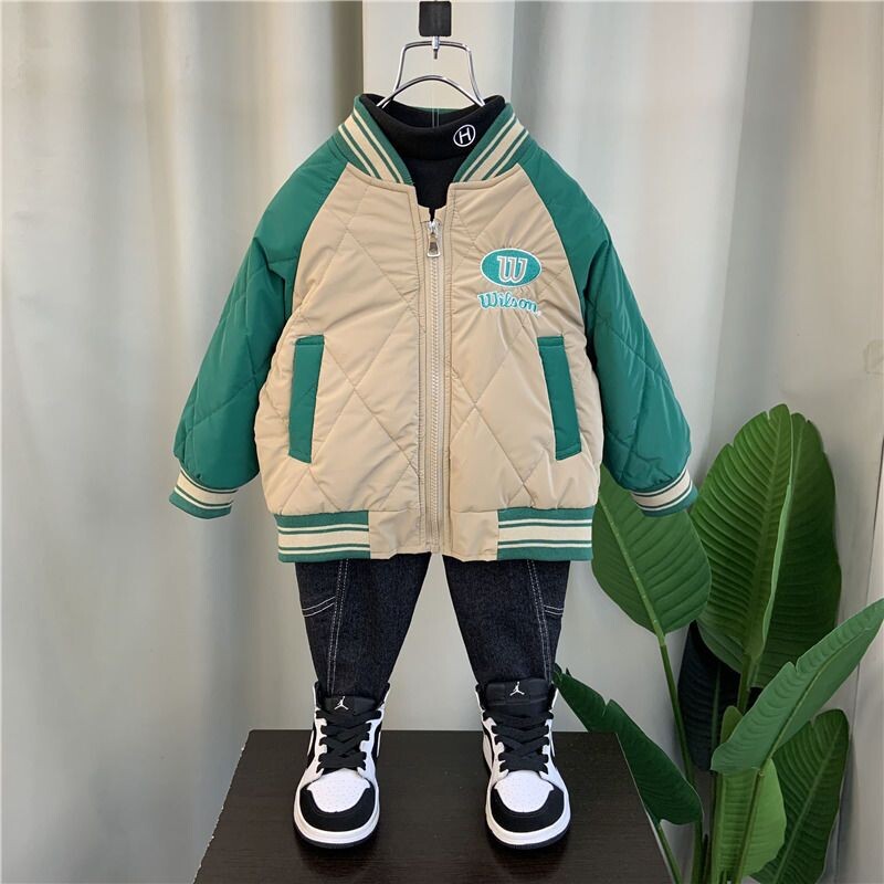 Poiste jope 2023 uus beebi sügis- ja talveriided, paksendatud laste sügisene keskmine ja suurte laste poiste jope