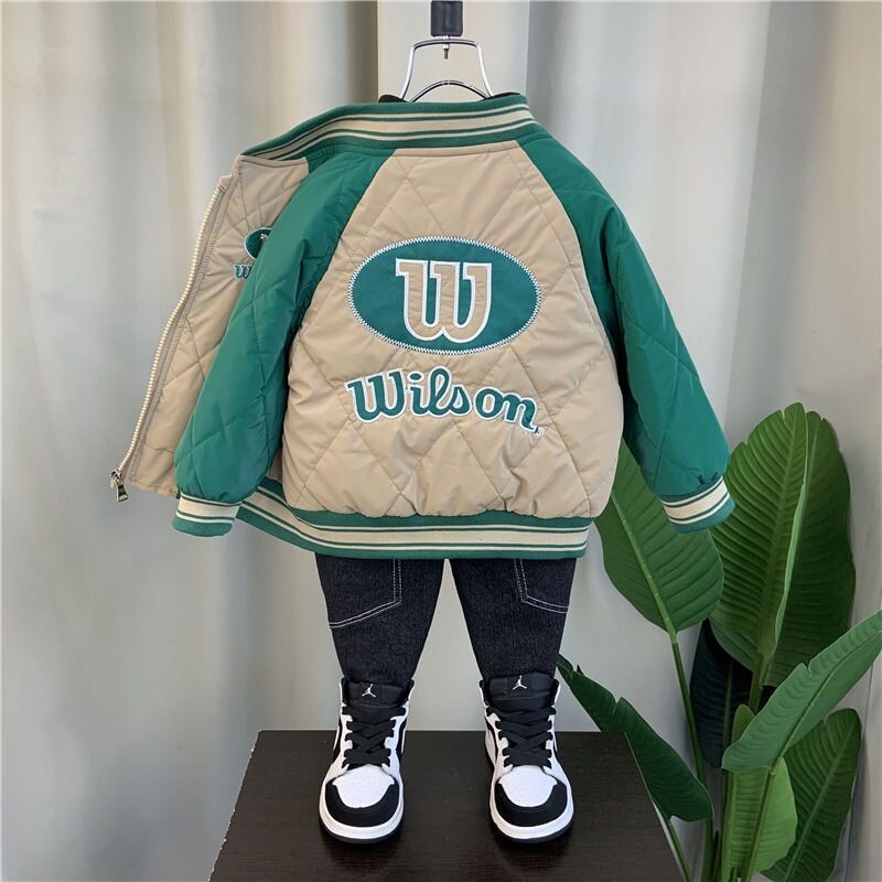 Poiste jope 2023 uus beebi sügis- ja talveriided, paksendatud laste sügisene keskmine ja suurte laste poiste jope