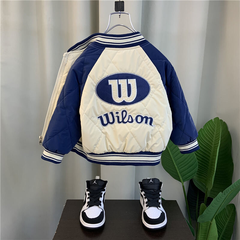 Poiste jope 2023 uus beebi sügis- ja talveriided, paksendatud laste sügisene keskmine ja suurte laste poiste jope