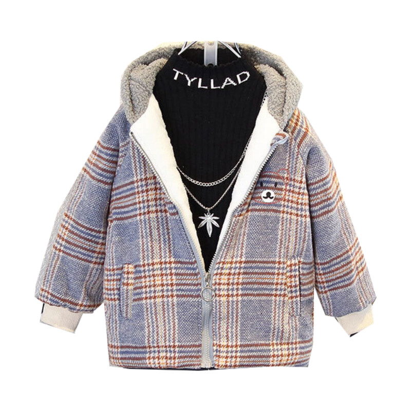 Kaput za dječake Kaput Jakna Vjetrobran Gornja odjeća 2024 Savršena zima jesen Pamuk Visokokvalitetni božićni dar Dječja odjeća