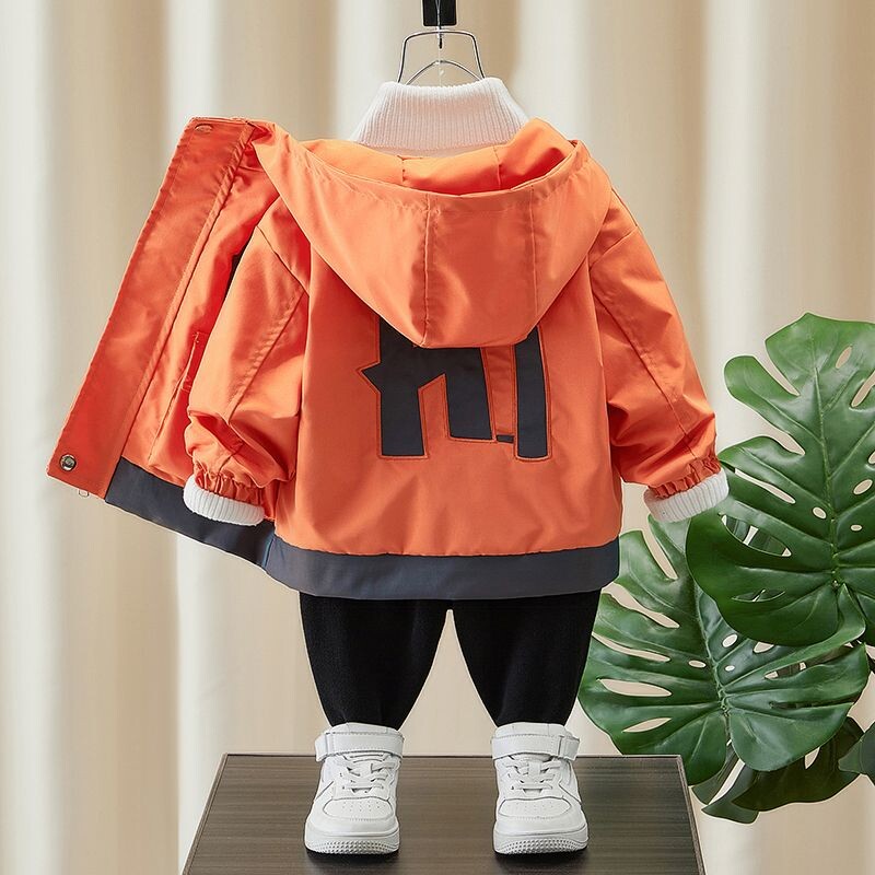 Vjetrobran s džepnim zatvaračem za dječake Proljetni i jesenski dječji kaput 2024. Nova korejska dječja odjeća Dječja majica s kapuljačom za bebe 2-9Y