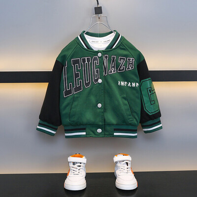 Proljeće i jesen 2024., modni ležerni prozračni bejzbol kaput za dječake, star 2-8 godina