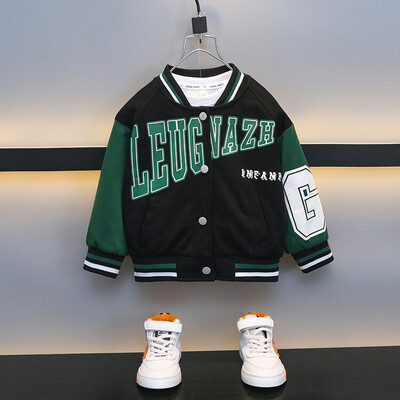 Proljeće i jesen 2024., modni ležerni prozračni bejzbol kaput za dječake, star 2-8 godina