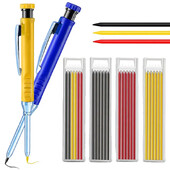 Crna Crvena Žuta Mehanička olovka s dubokim rupama Olovka 2,8 mm Stolarska olovka za obradu drveta Posebna jezgra pribor za pisanje